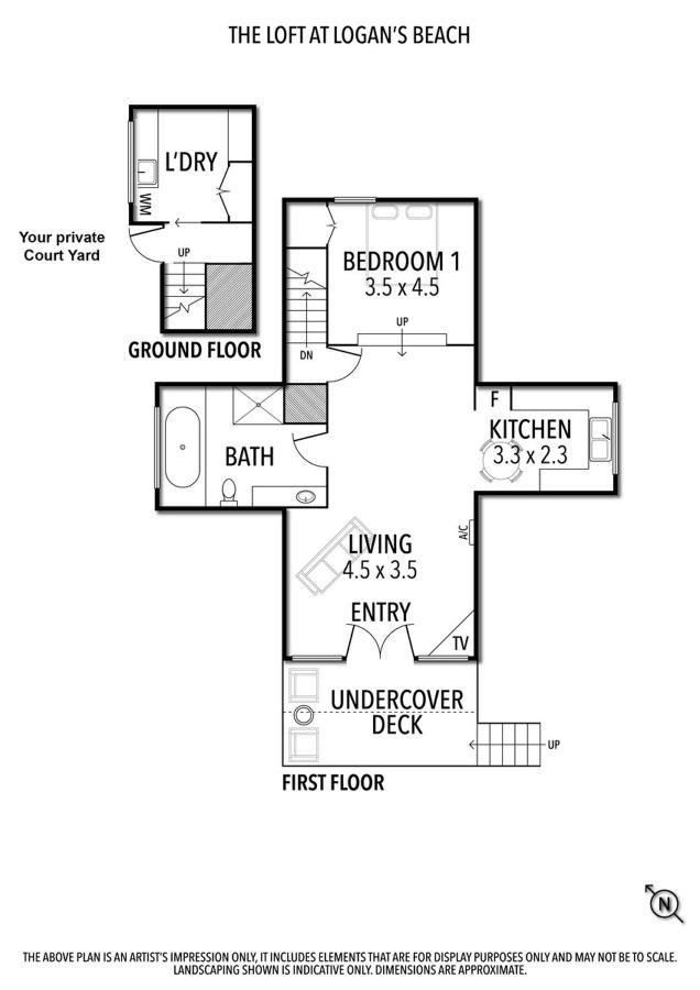 Logans Beach Apartments - The Loft Warrnambool Eksteriør billede